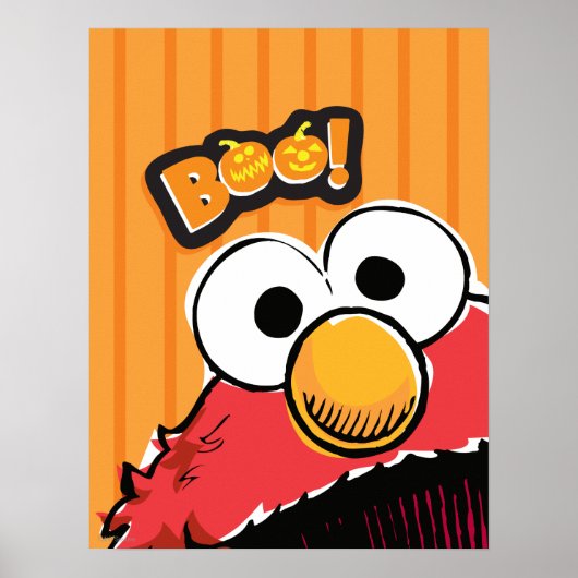 Poster Elmo - Boo ! (Devant)
