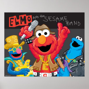 Poster Elmo et le Sesame Band Rock