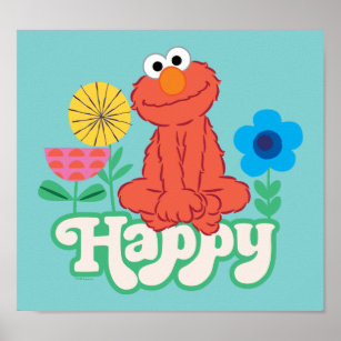 Poster Elmo Happy !