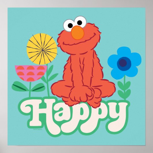 Poster Elmo Happy ! (Devant)