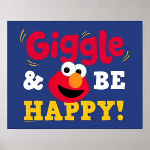 Poster Elmo Rire et être Heureux