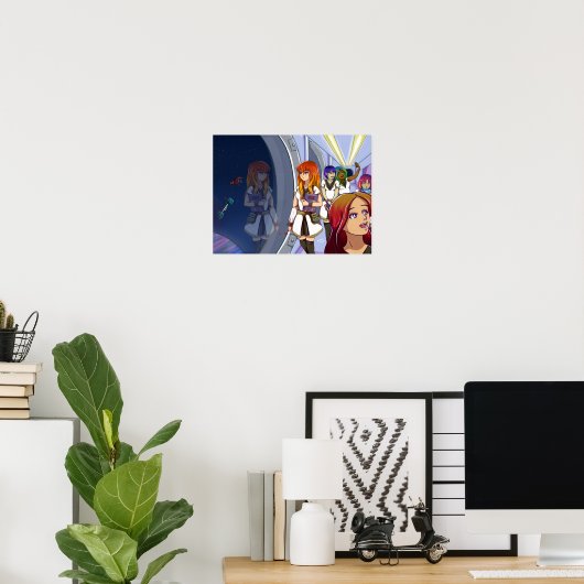 Poster Éloigné (Bureau à domicile)