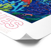 Poster Éloigné Avec L'Affiche Poisson (Coin)