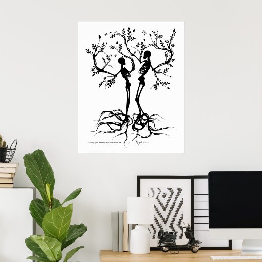 Poster Éloigner (Bureau à domicile)