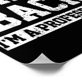 Poster Éloignez-vous, je suis un professionnel (Coin)