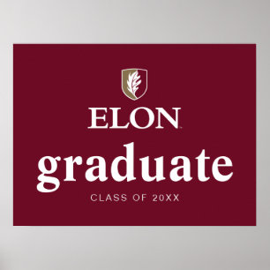 Poster Elon Diplômé 20XX