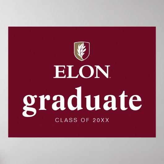 Poster Elon | Diplômé 20XX (Devant)