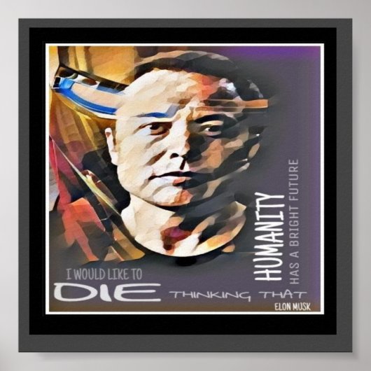 Poster Elon Musk (Devant)