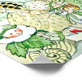 Poster Elsa Beskow Strawberry King et Queen (Coin)