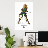Poster Elven Adventuress (couleur) (Bureau à domicile)