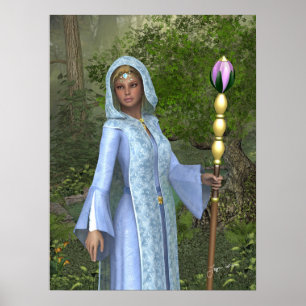 Poster Elven Maiden Imaginaire Art Imprimer