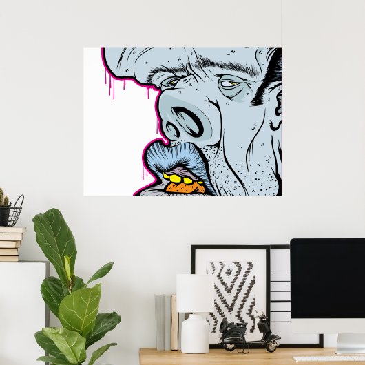 Poster Elvis A Quitté Le Bâtiment (Bureau à domicile)