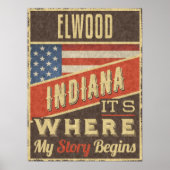 Poster Elwood Indiana (Devant)