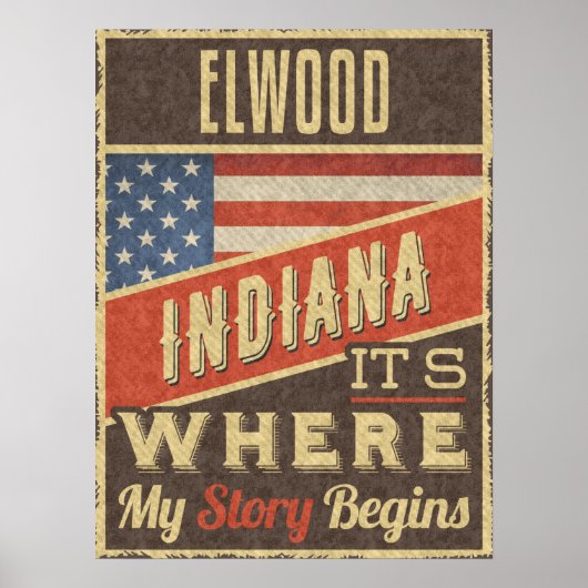 Poster Elwood Indiana (Devant)