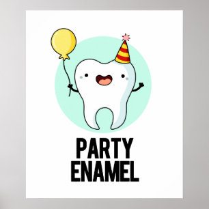 Poster Émail de fête Funny Dot Pun