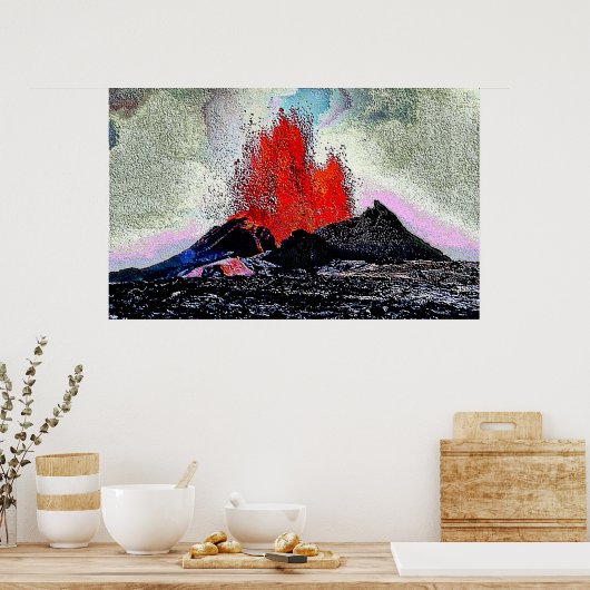 Poster Émail Volcano 7 (Cuisine)