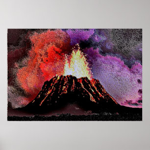 Poster Émail Volcano 9