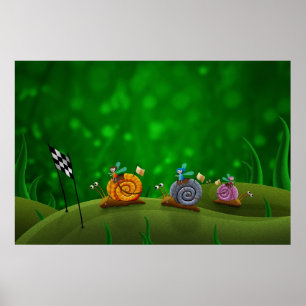 Poster Emballage d'escargot