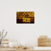 Poster Emballages de barres d'or (Cuisine)