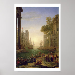 Poster Embarquement de St Paula Romana chez Ostia,