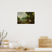 Poster Embarquement pour la Cythère, 1717 (Cuisine)