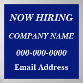 Poster Embauche en cours (Devant)