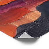 Poster Ember Strata – Abstract Layers of Earth and Fire (Coin)