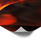 Poster Embers Abstrait Digital Fractal Art (Coin)