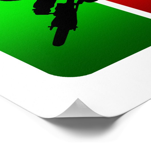 Poster Emblème BMX multicolore (Coin)