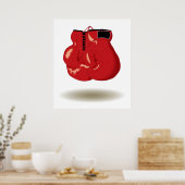 Poster Emblème Boxe cool (Cuisine)