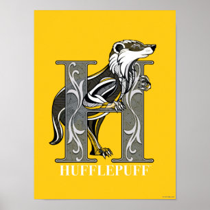Poster Emblème croisé HUFFLEPUFF™