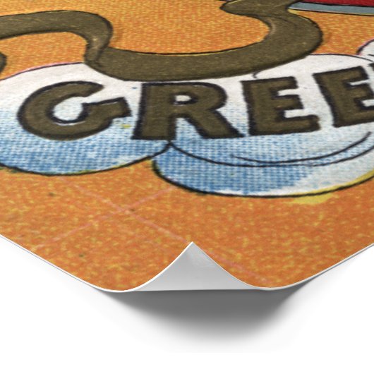 Poster Emblème d'aigle tenant des feux d'artifice, Boucli (Coin)