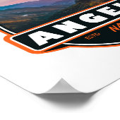 Poster Emblème de Californie forestière nationale de Ange (Coin)