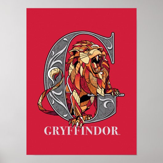 Poster Emblème de hachage GRYFFINDOR™ (Devant)