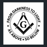 Poster emblème de la franc-maçonnerie<br><div class="desc">emblème de la franc-maçonnerie</div>