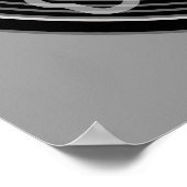 Poster Emblème du crâne et des os croisés (Coin)