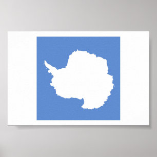 Poster Emblème du drapeau de l'Antarctique