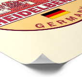 Poster Emblème Heidelberg Allemagne City Skyline (Coin)
