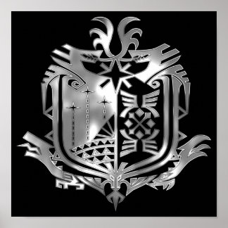 Poster Emblème MHW Metal