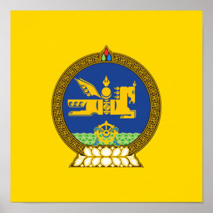 Poster emblème mongol (mongol)