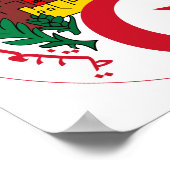 Poster Emblème national algérien (Coin)