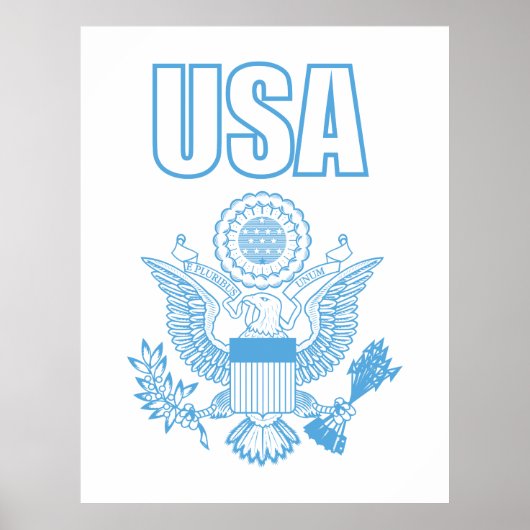 Poster emblème national des États-Unis (Devant)