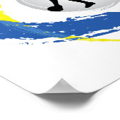 Poster Emblème Ping Pong Tricolor (Coin)