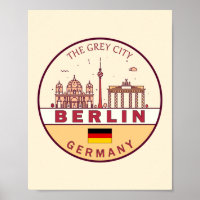 Emblème Skyline de Berlin Allemagne