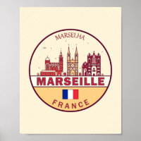 Emblème Skyline de Marseille France