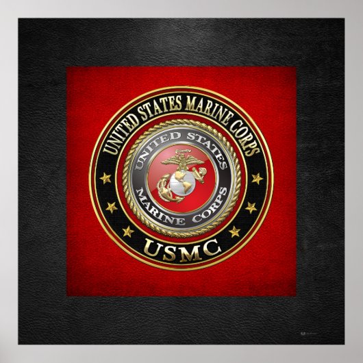 Poster Emblème USMC [Edition spéciale] [3D] (Devant)