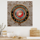 Poster Emblème USMC [Edition spéciale] [3D] (Cuisine)