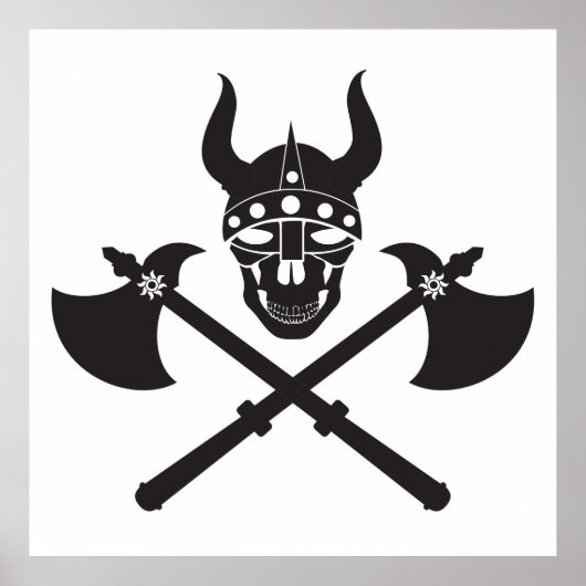 Poster emblème viking (Devant)