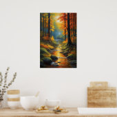Poster Embrace d'automne, Forêt luxuriante (Cuisine)