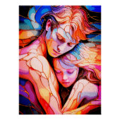 Poster Embrace Ethereal Guardian - Imaginaire en verre (Devant)